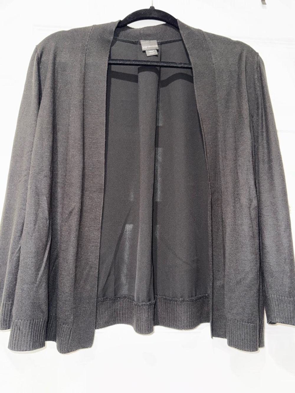 Covington Black Open-Front Women's Cardigan